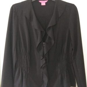 Black Ruffled Jacket